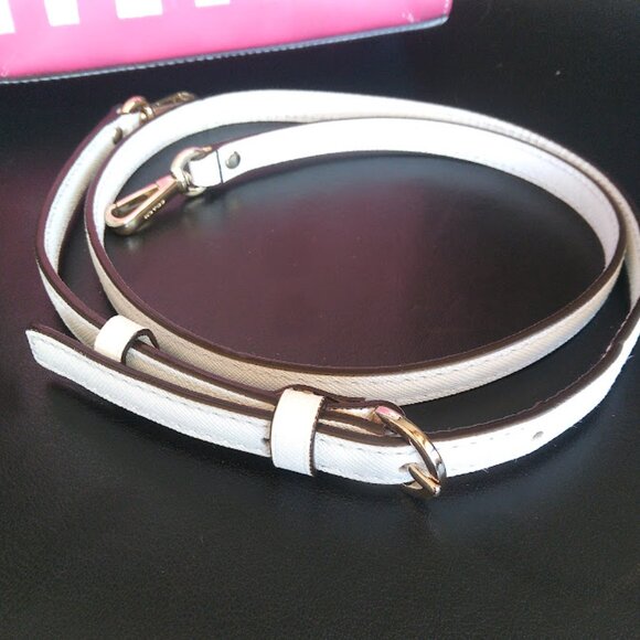 COACH | Madison Pink Check Gingham North-South Crossbody Leather Tote Handbag - Picture 11 of 16